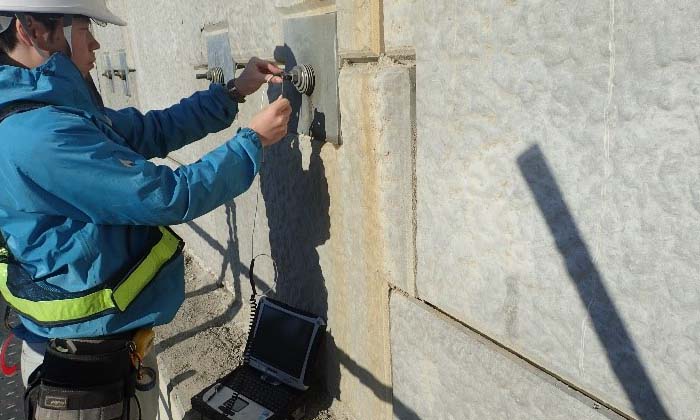 衝撃弾性波法によるロックボルト、グラウンドアンカーの試験:画像1